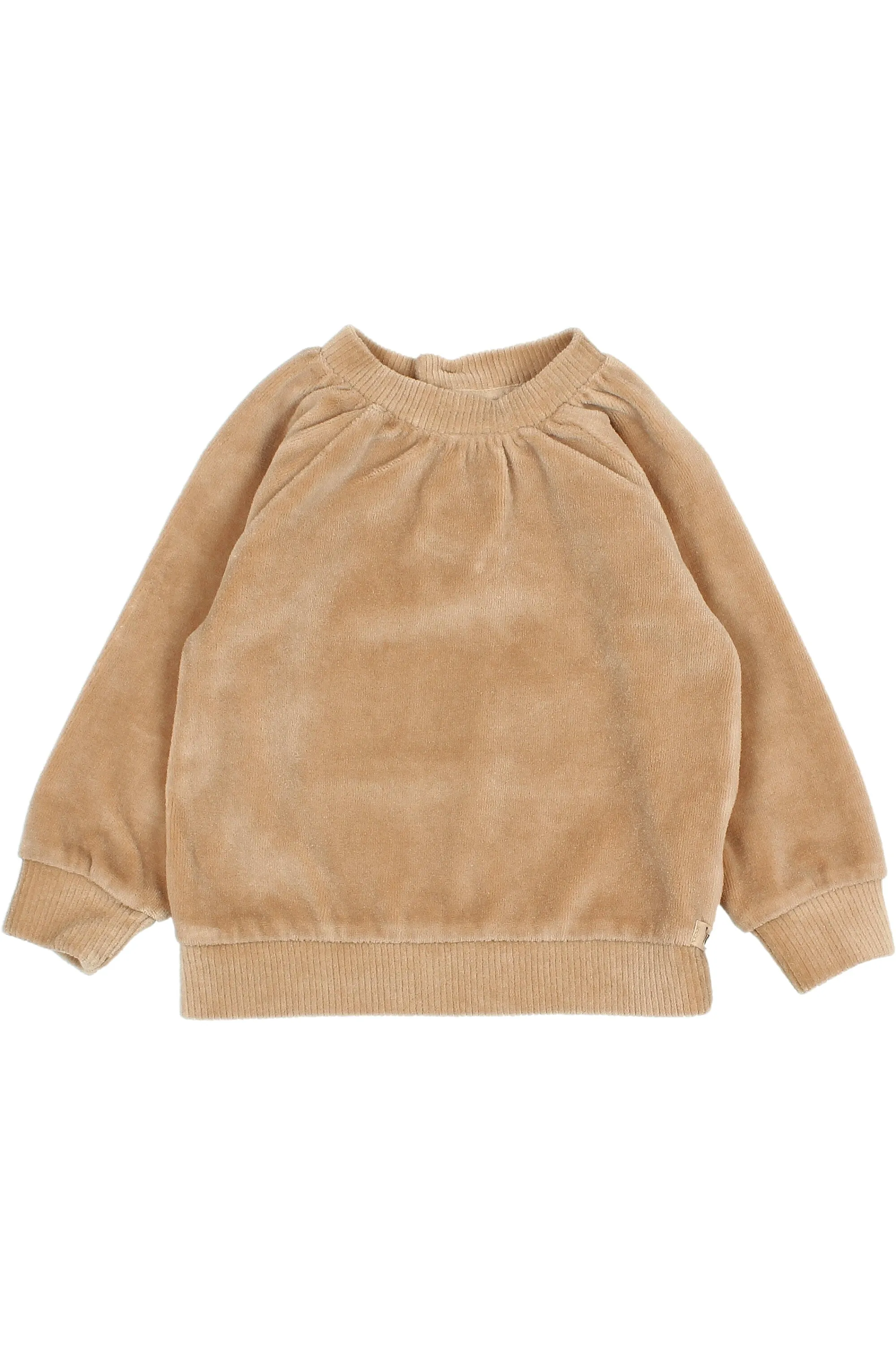 "Channing" Sand Velour Sweatshirt