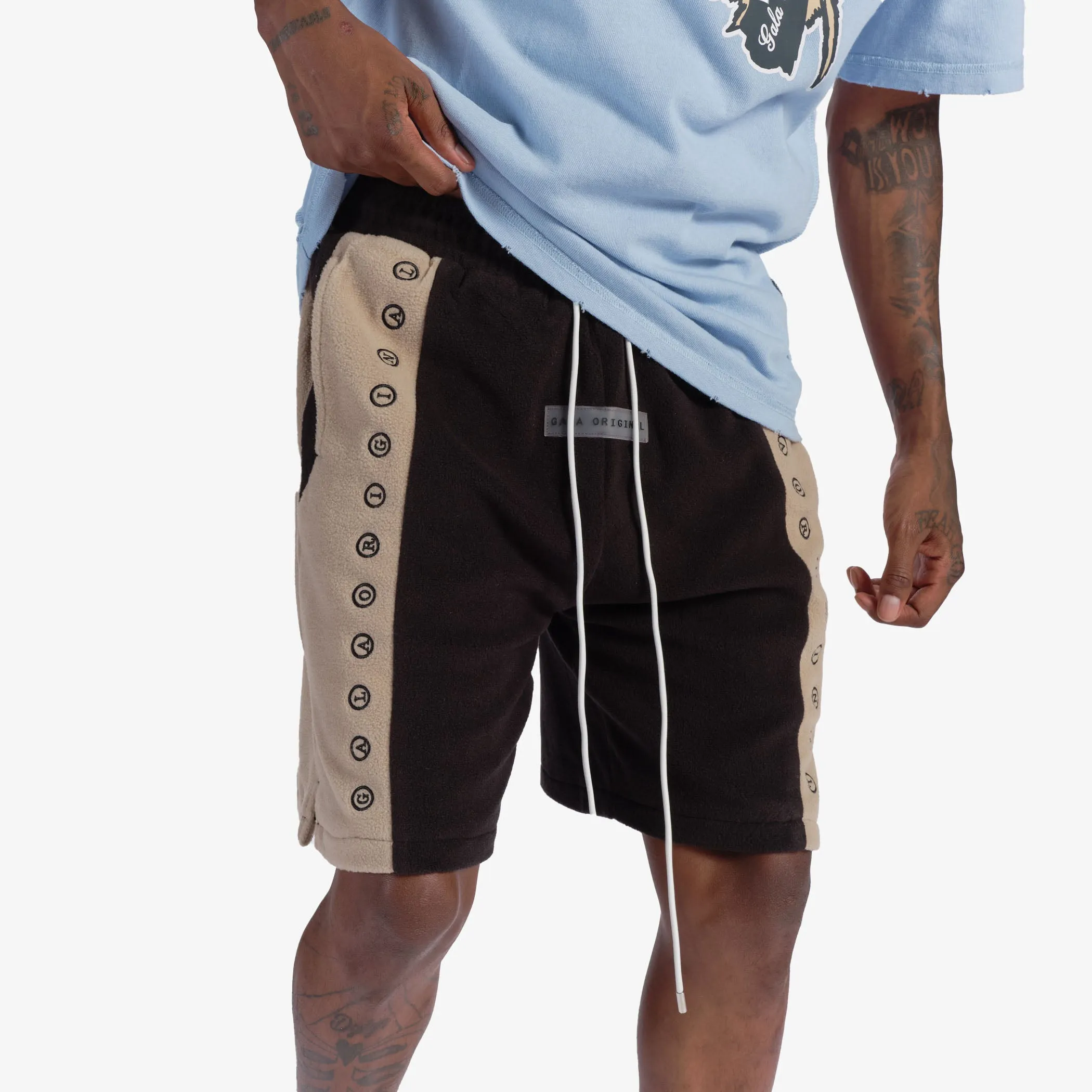"Chop" Fleece Shorts (tan)