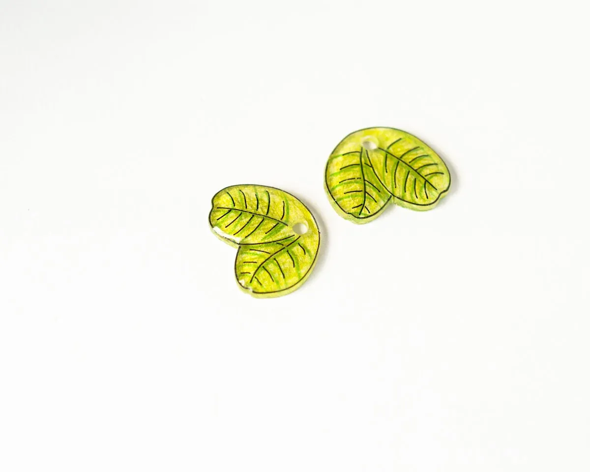 Red Poppy Stud Earrings with Ear Jackets