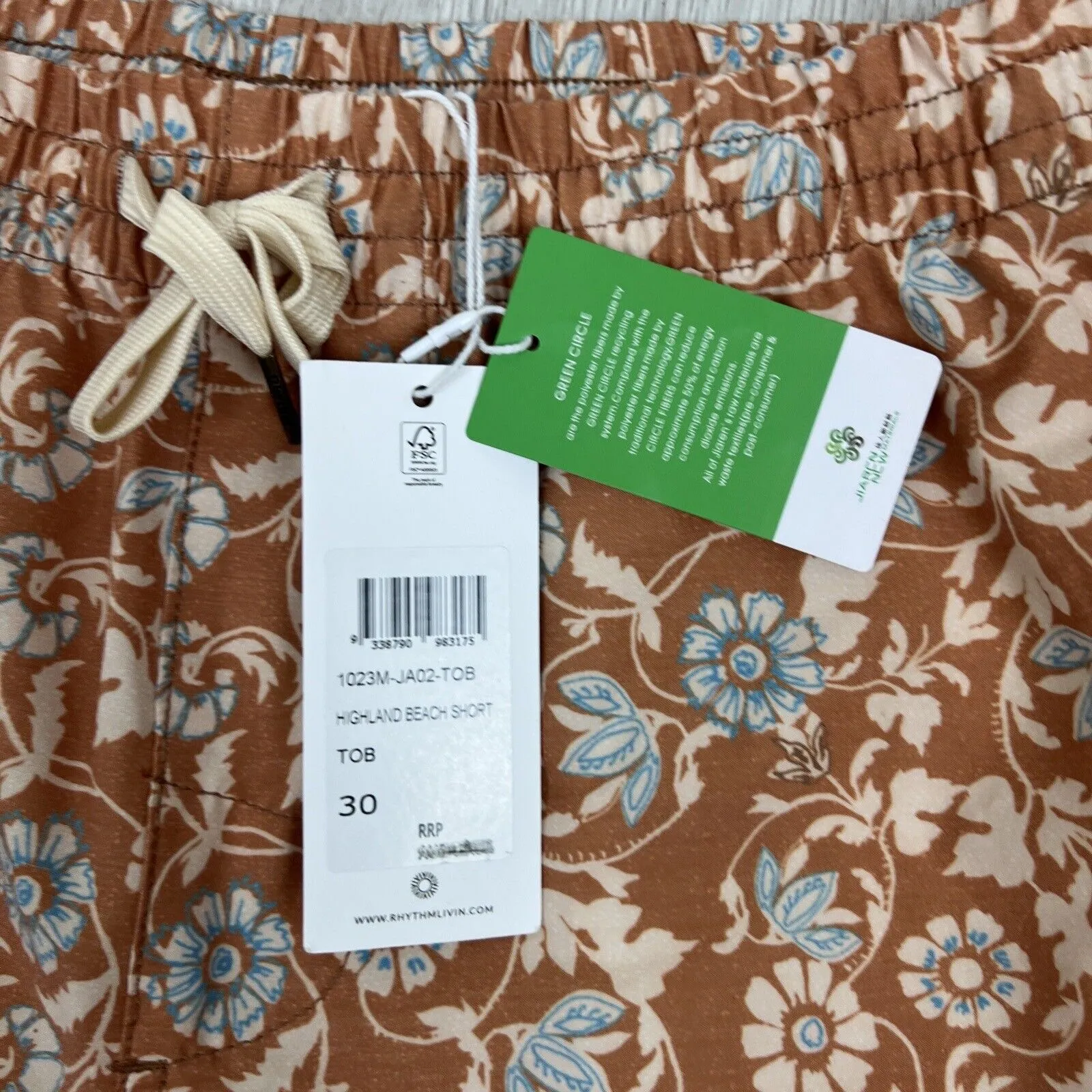 Rhythm Mens Highland Beach Short Size 30 (new)