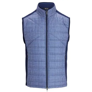RLX Full Zip Performance Wool Vest Royal Blue Golf Club Glen