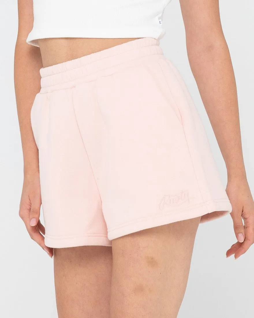 Rusty Script Fleece Short