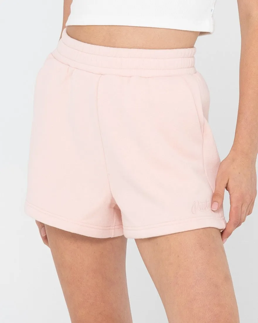 Rusty Script Fleece Short