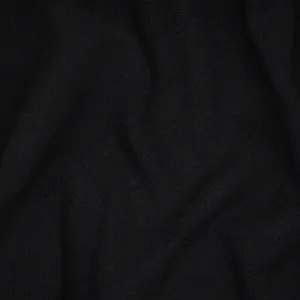 Sample Swatch | Medium Weight Cotton Spandex Jersey | Black