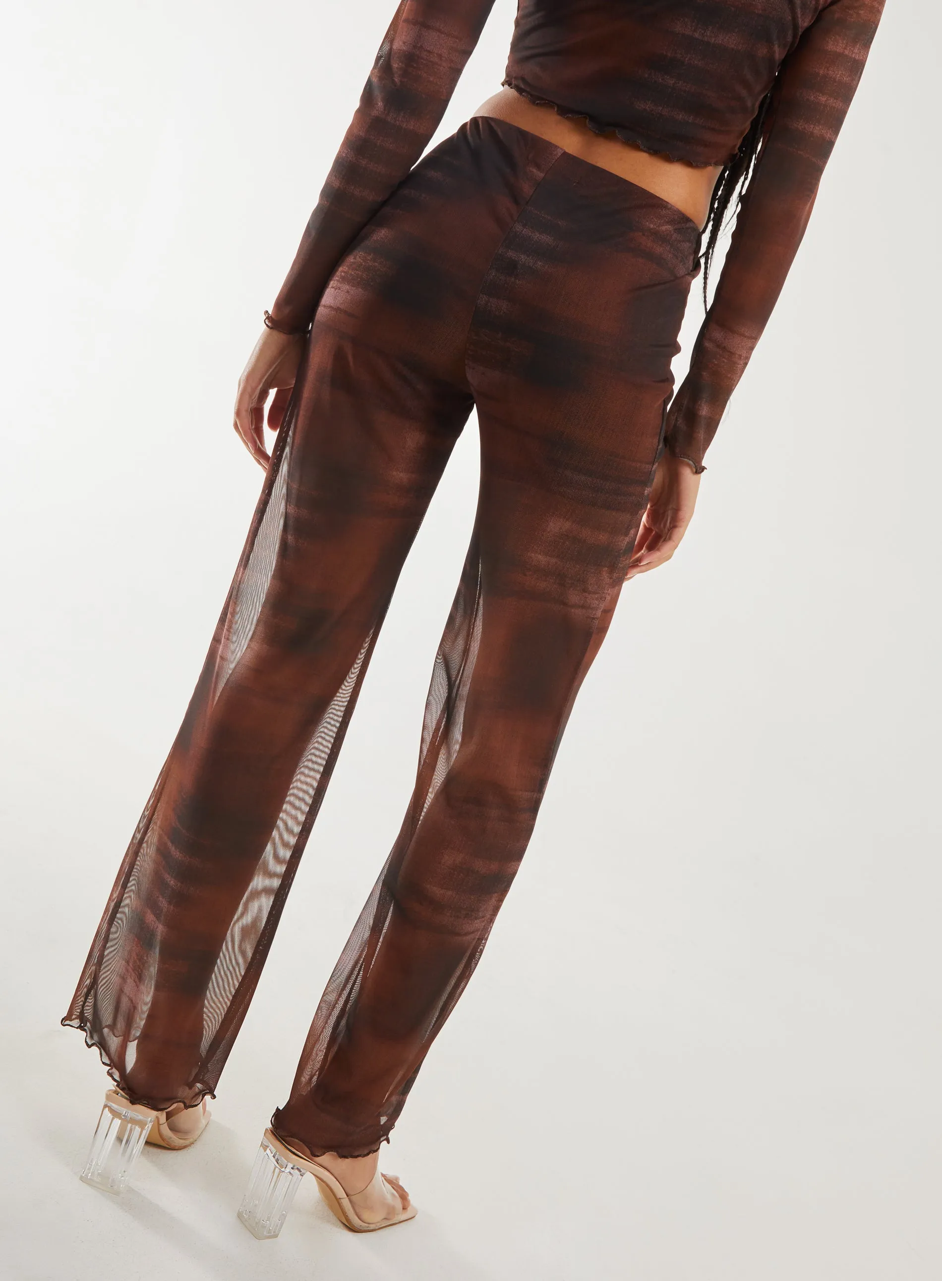 Saturn Mesh Flare Trousers