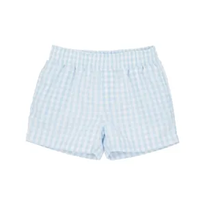Sheffield Shorts, Buckhead Blue Gingham with Worth Avenue White