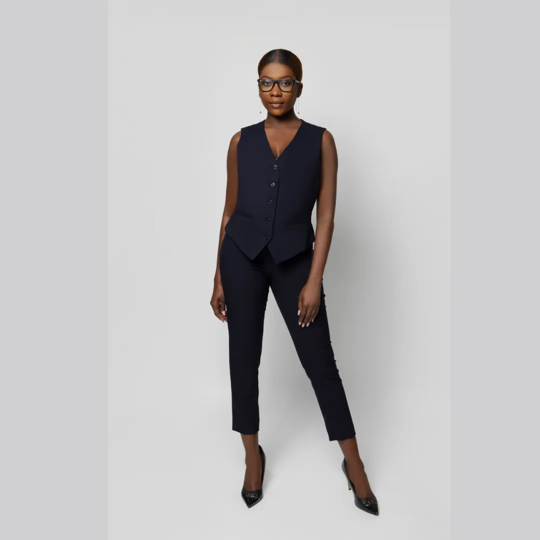 SHORT VEST WITH BESOM POCKETS