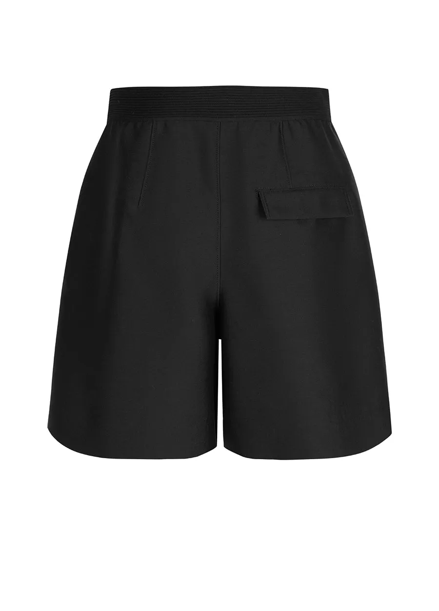 Shorts / JNBY Wool-blend Silk Elastic Waist Shorts