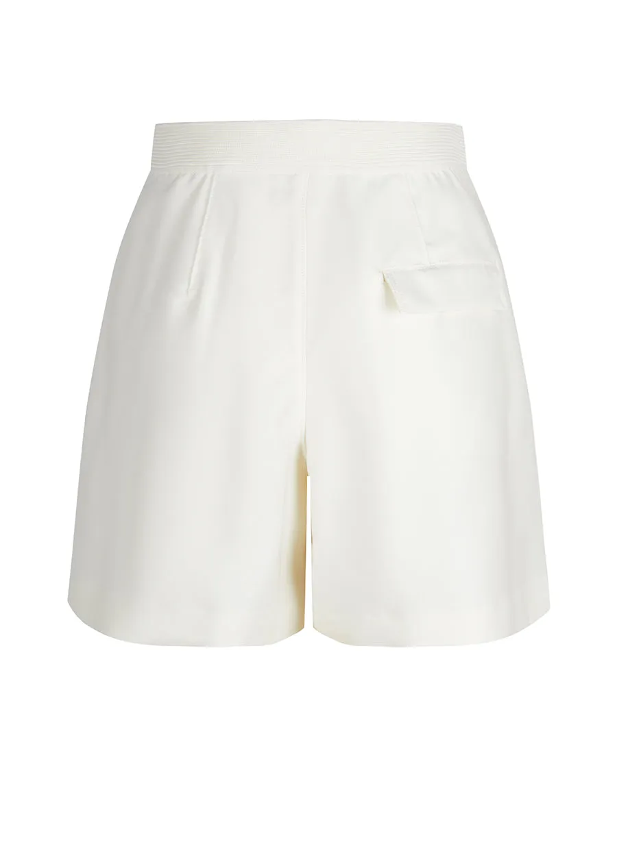 Shorts / JNBY Wool-blend Silk Elastic Waist Shorts