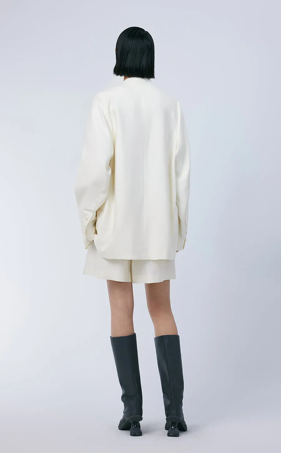 Shorts / JNBY Wool-blend Silk Elastic Waist Shorts