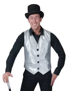 Silver Vest Large  Costume