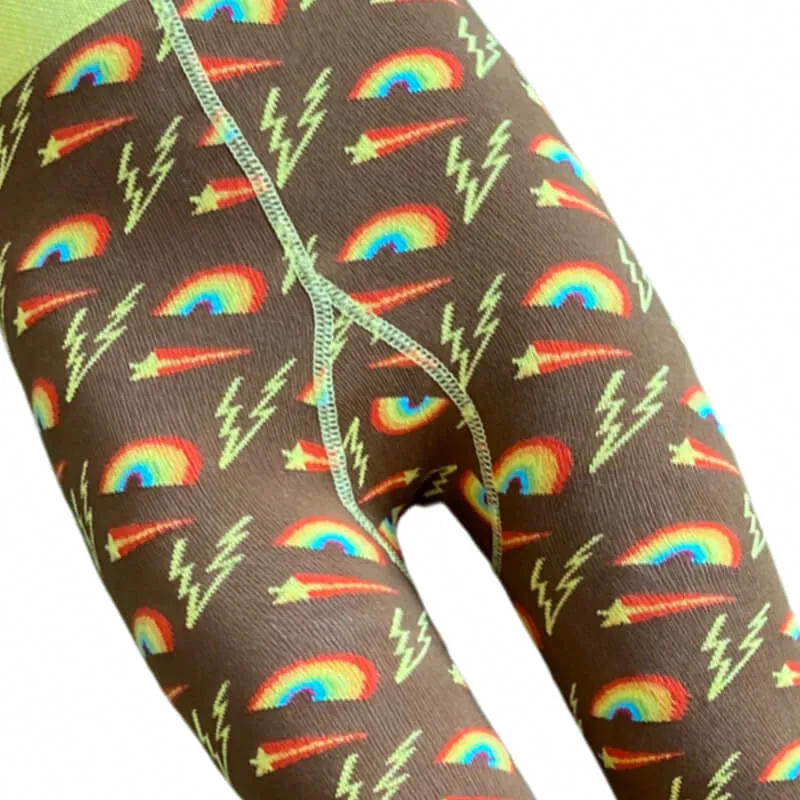 Slugs & Snails Footless Tights - New Retro