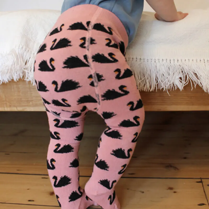 Slugs & Snails Tights - Swans