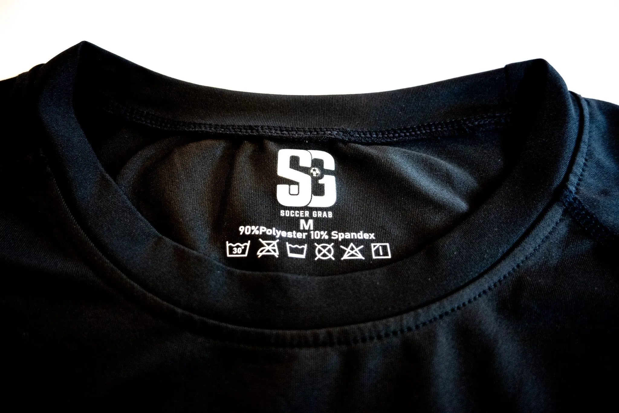 Soccer Grab Black Compression Shirt
