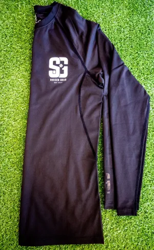 Soccer Grab Black Compression Shirt