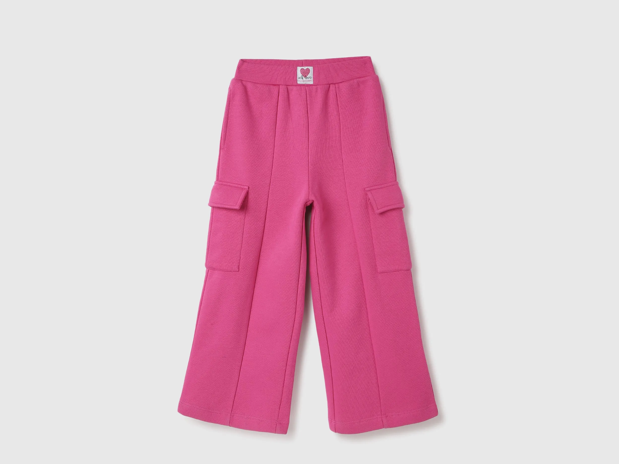 Solid Regular Fit Cargo Trousers