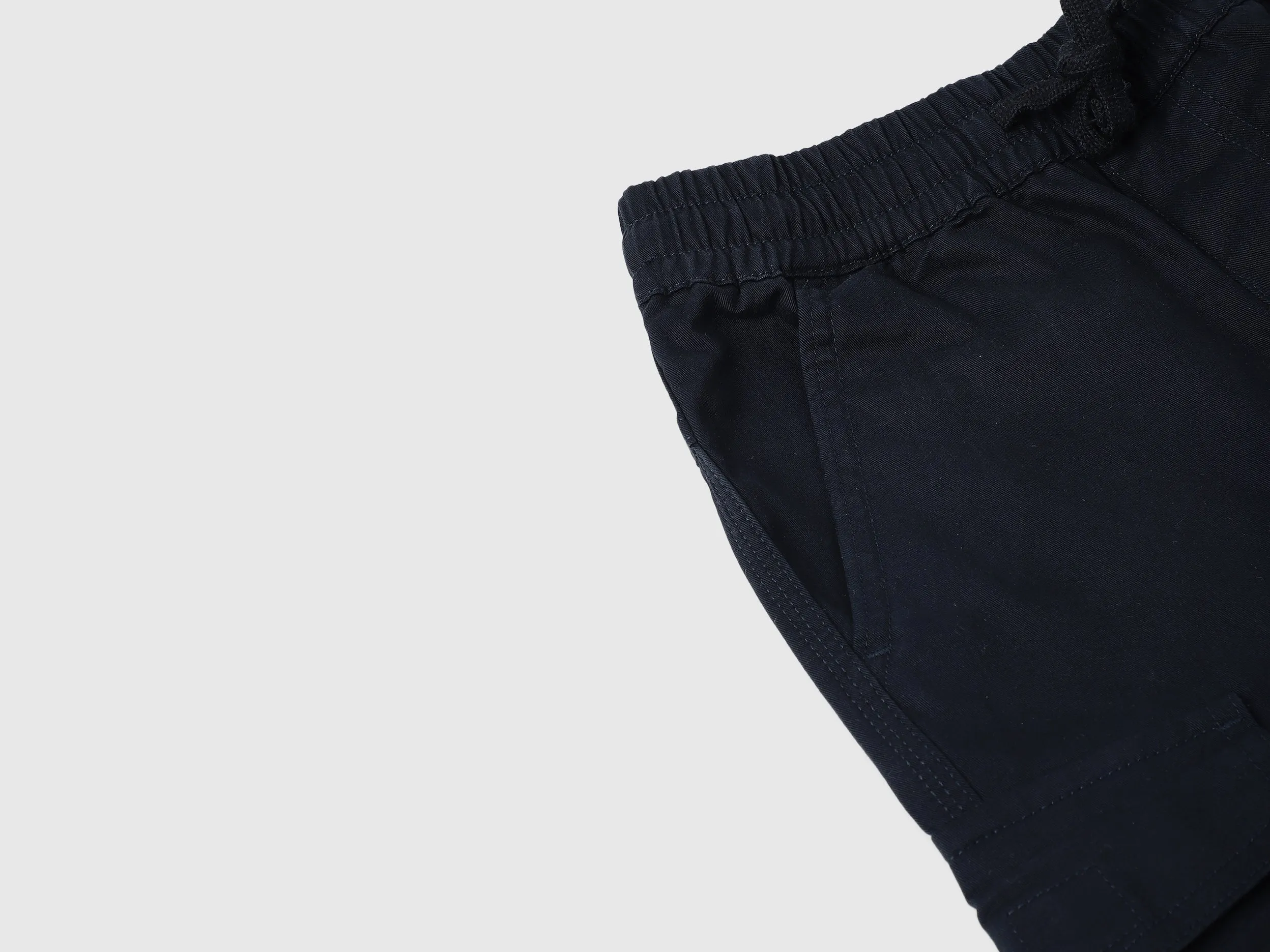 Solid Regular Fit Cargo Trousers