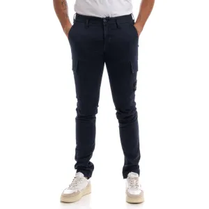 Stone Island Blue Cotton Jeans & Pant