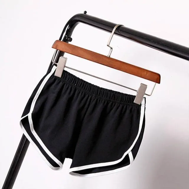 Striped Elastic Waist Shorts