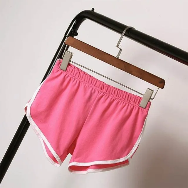 Striped Elastic Waist Shorts