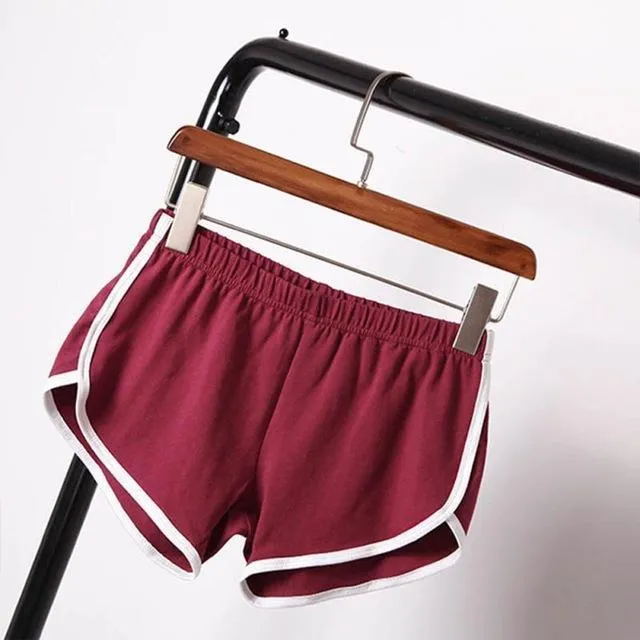 Striped Elastic Waist Shorts