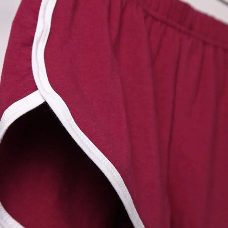 Striped Elastic Waist Shorts