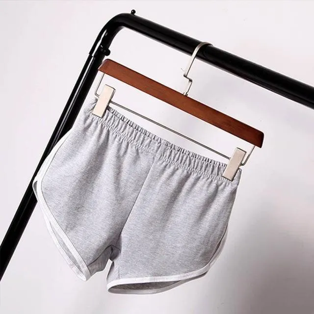 Striped Elastic Waist Shorts