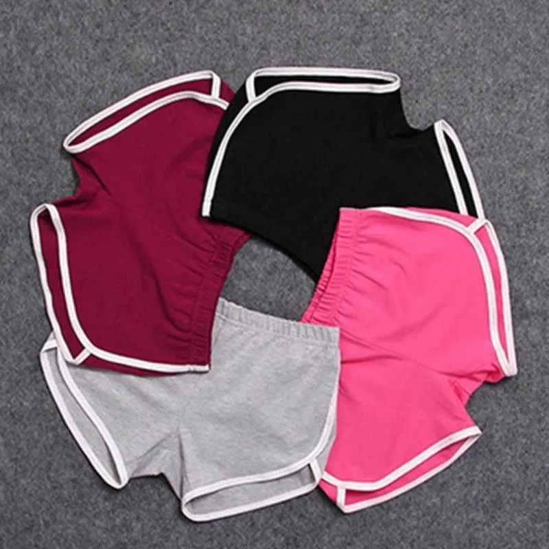Striped Elastic Waist Shorts