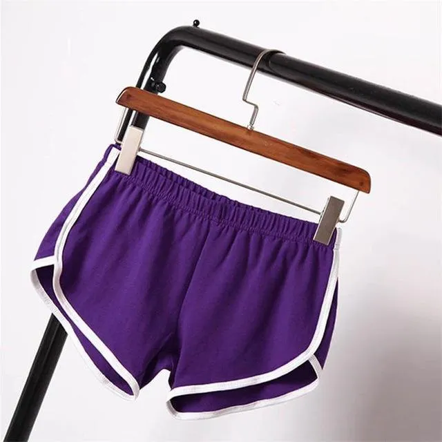 Striped Elastic Waist Shorts