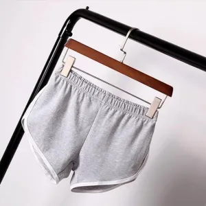 Striped Elastic Waist Shorts