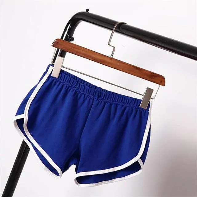 Striped Elastic Waist Shorts
