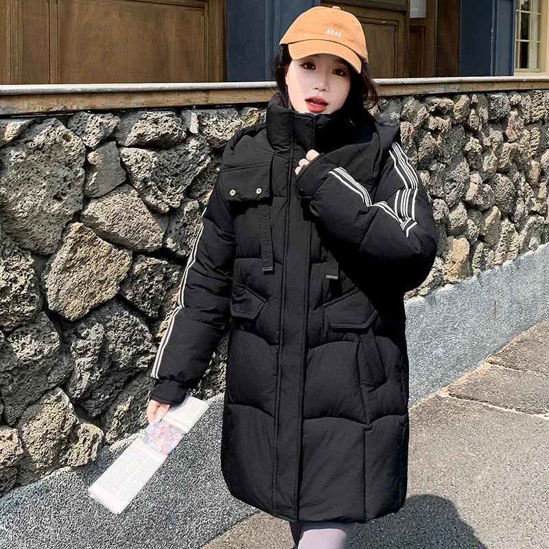Stylish Hooded Puffer Coat with Water-Resistant and Padded Features