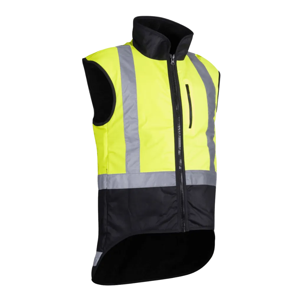 Styx Mill Oilskin Yellow Fur Lined Vest