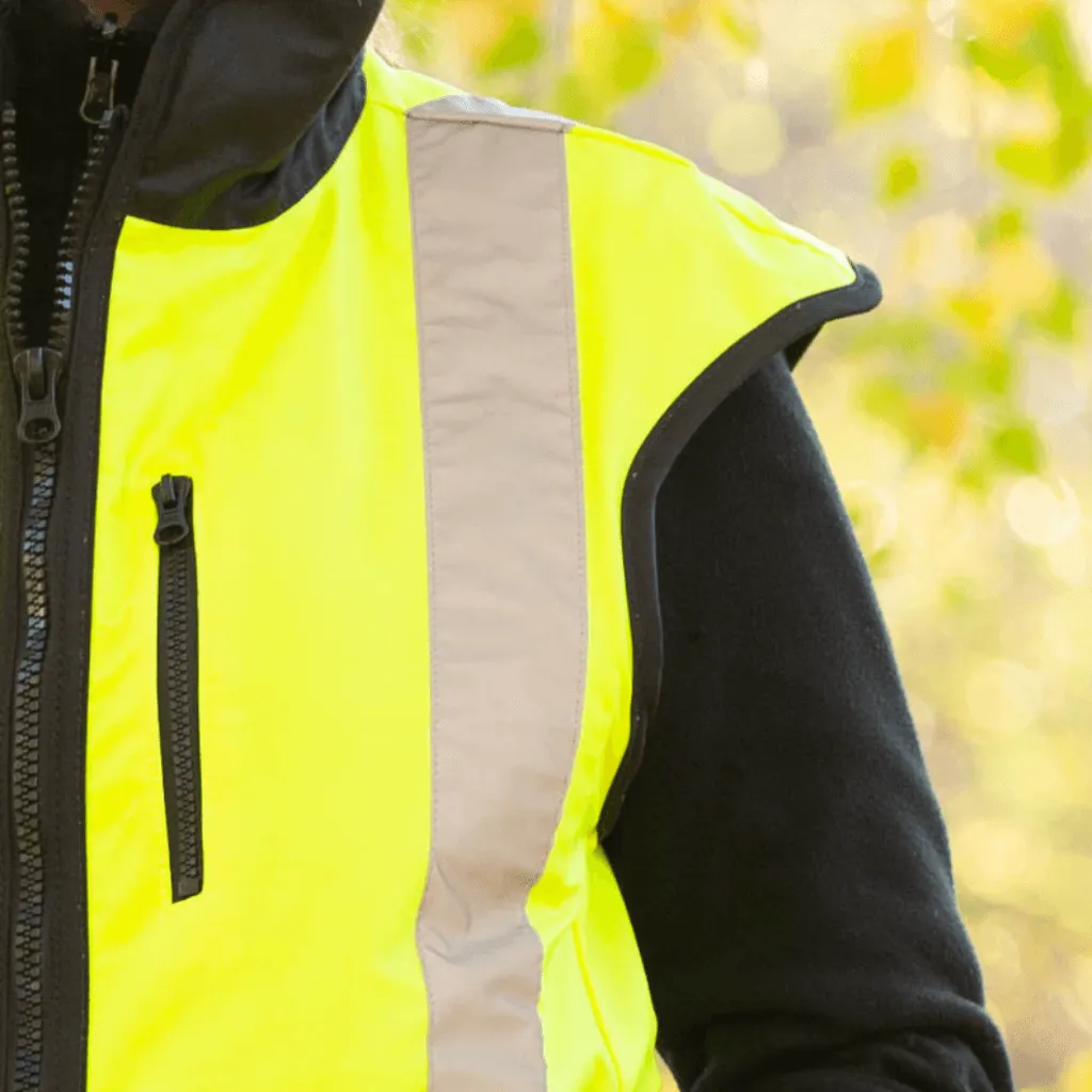 Styx Mill Oilskin Yellow Fur Lined Vest