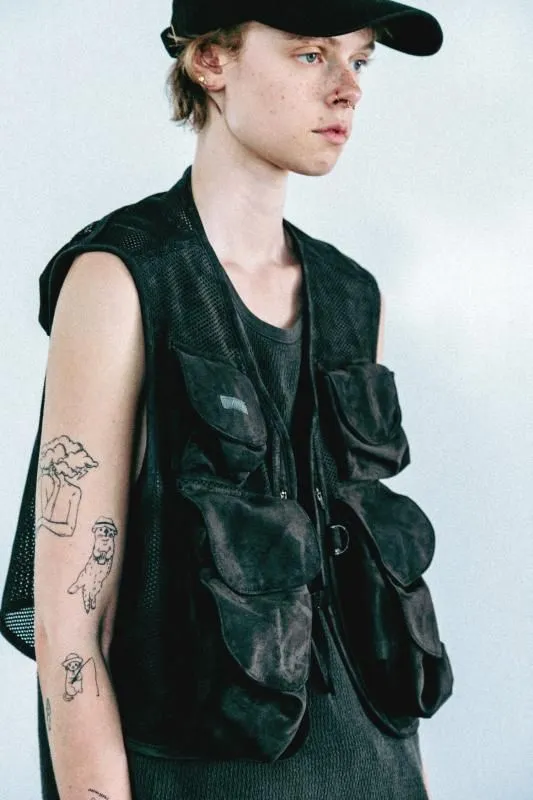 SUEDE MESH VEST