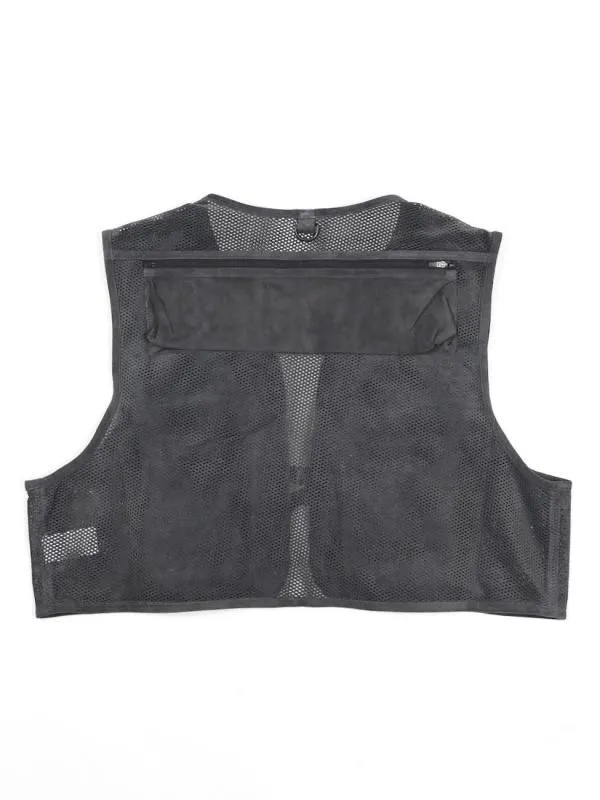 SUEDE MESH VEST