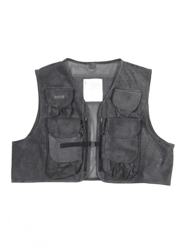 SUEDE MESH VEST