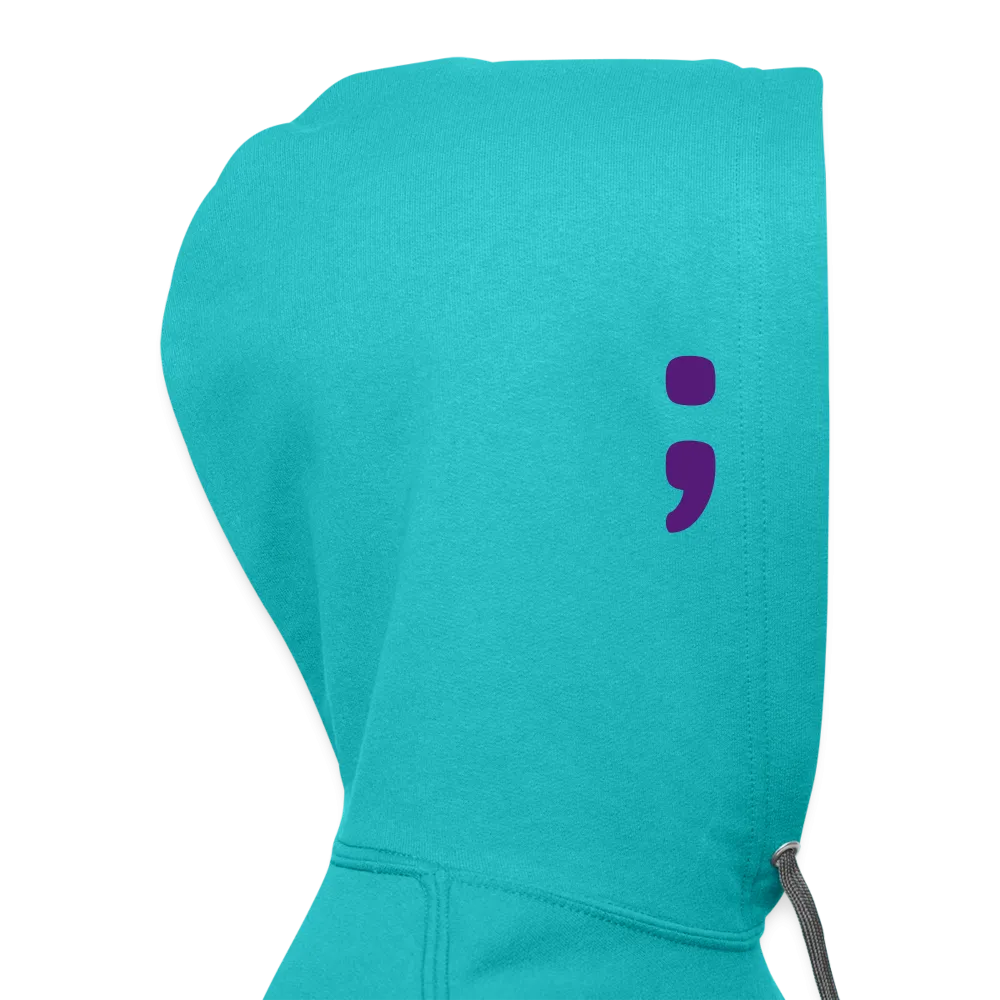 *SWEARY* WordCloud Heart / Classic Logo Contrast Hoodie