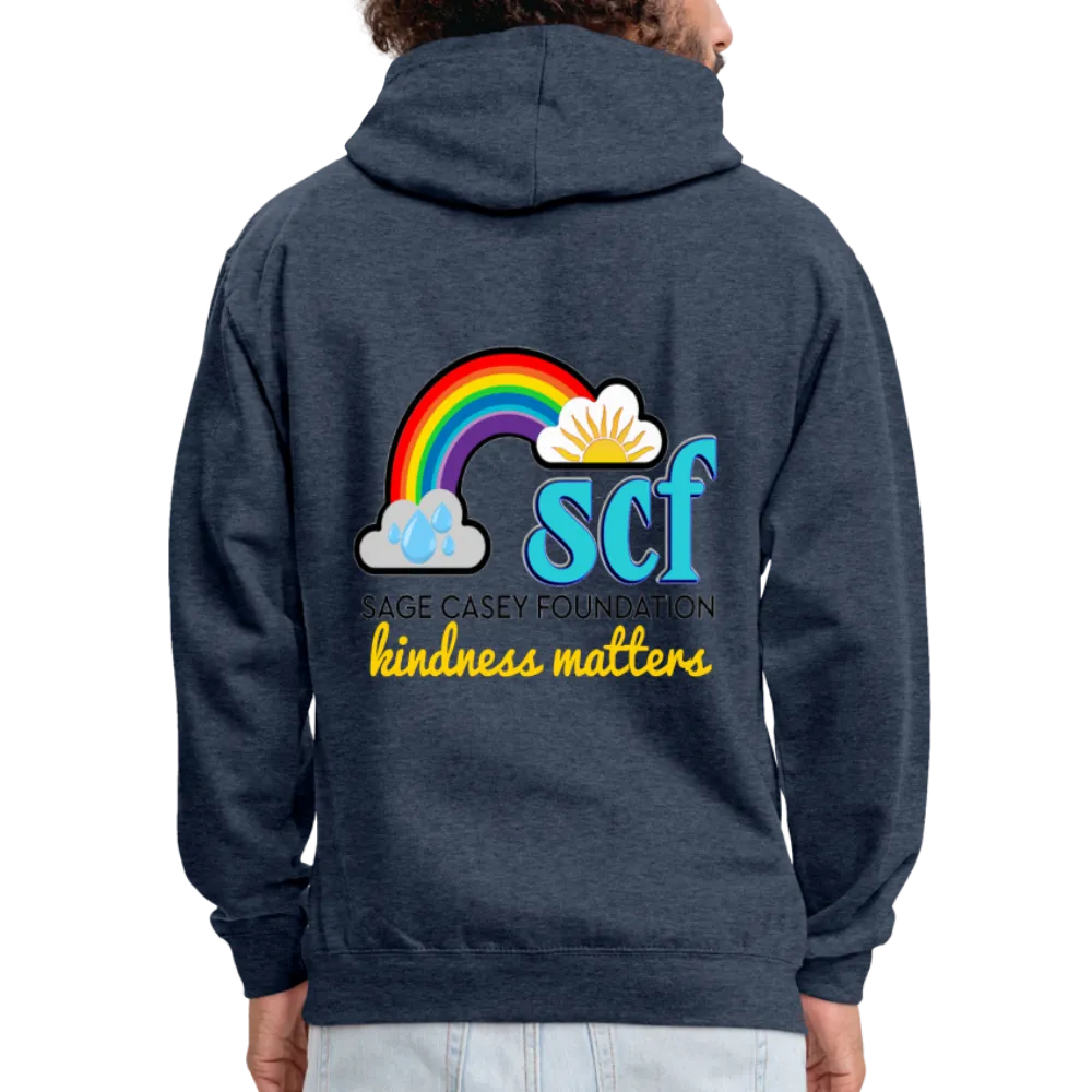 *SWEARY* WordCloud Heart / Classic Logo Contrast Hoodie
