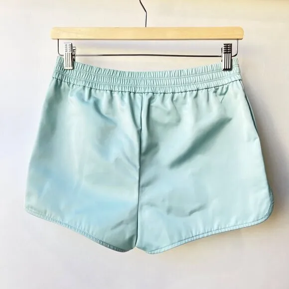 T Alexander Wang Satin Track shorts in Celadon , Size XS H40