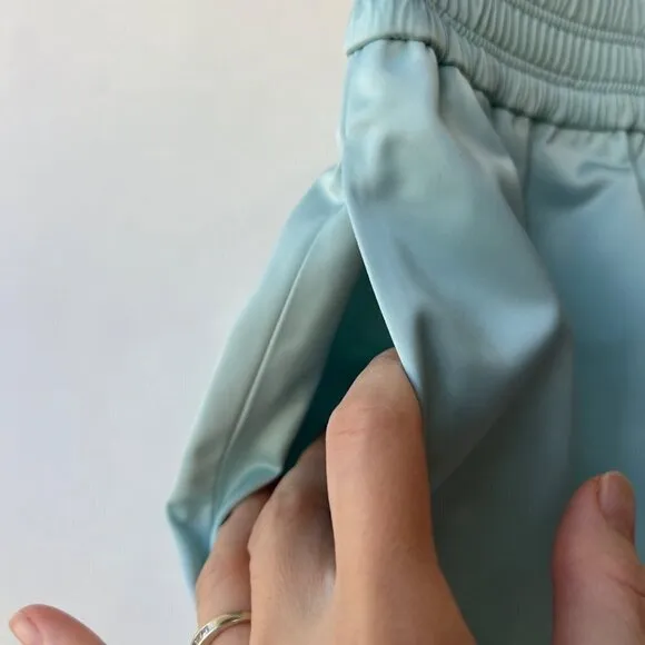 T Alexander Wang Satin Track shorts in Celadon , Size XS H40