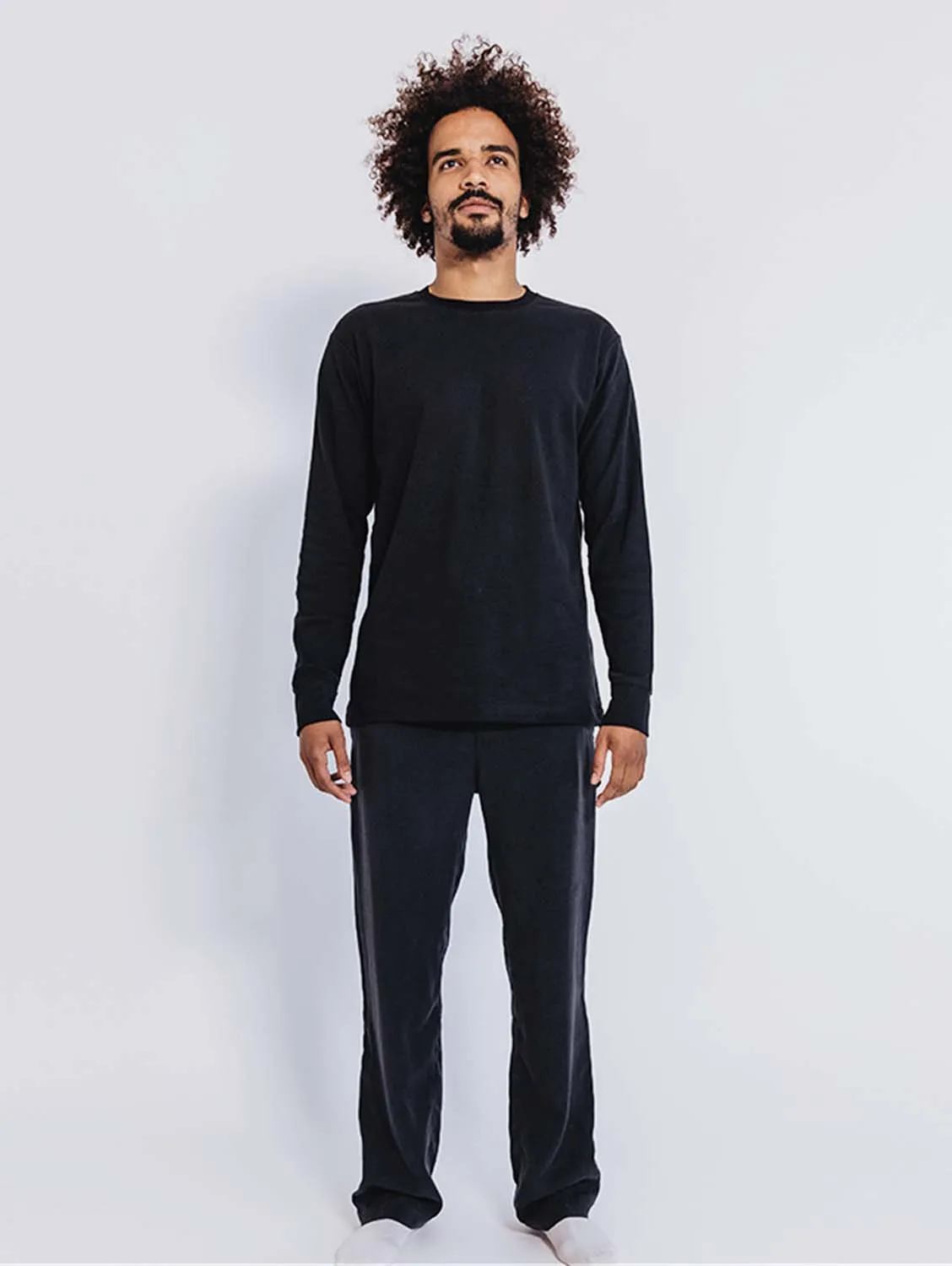 Tencel Unisex Cargo Trousers | Jet Black