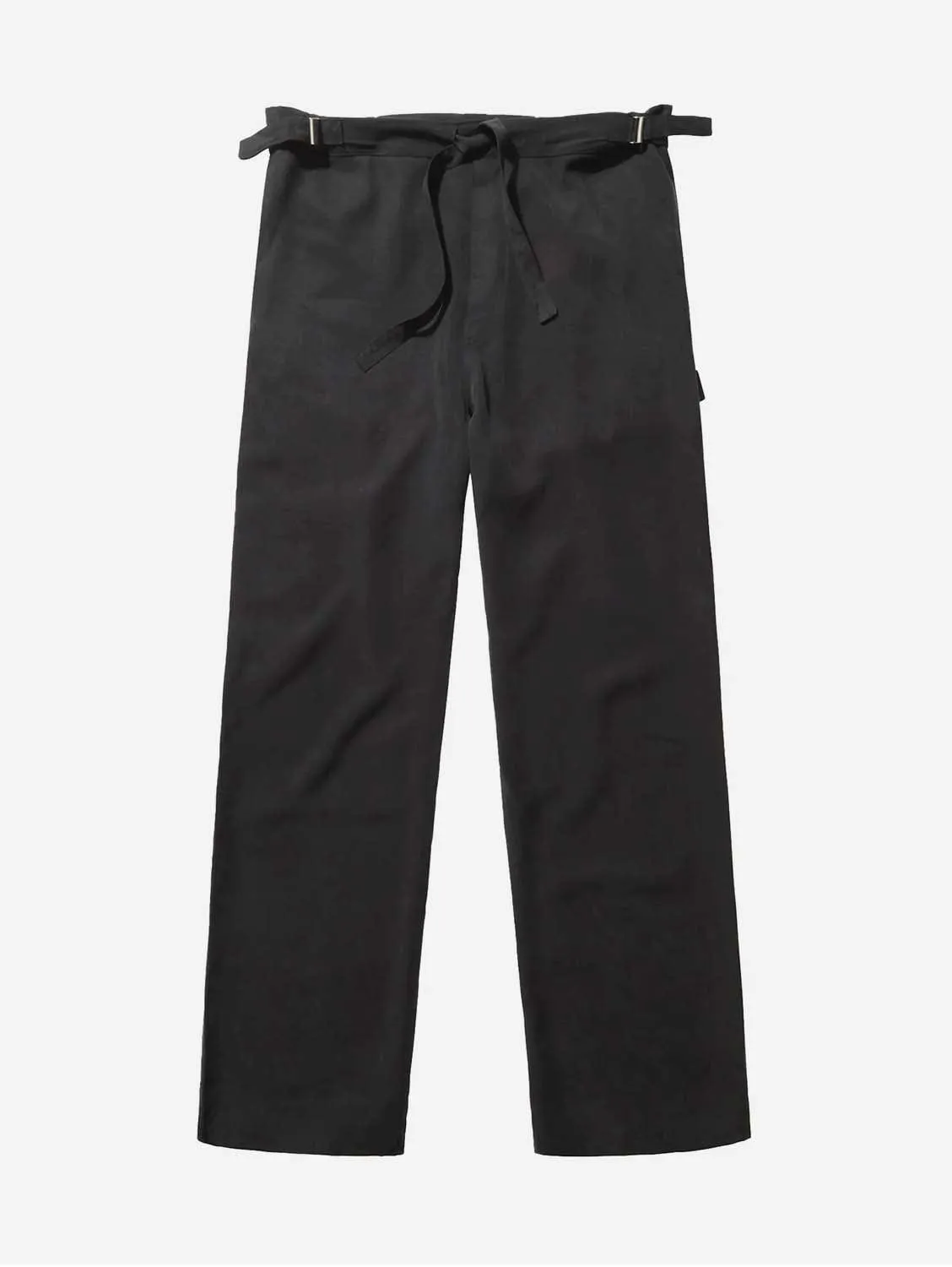 Tencel Unisex Cargo Trousers | Jet Black