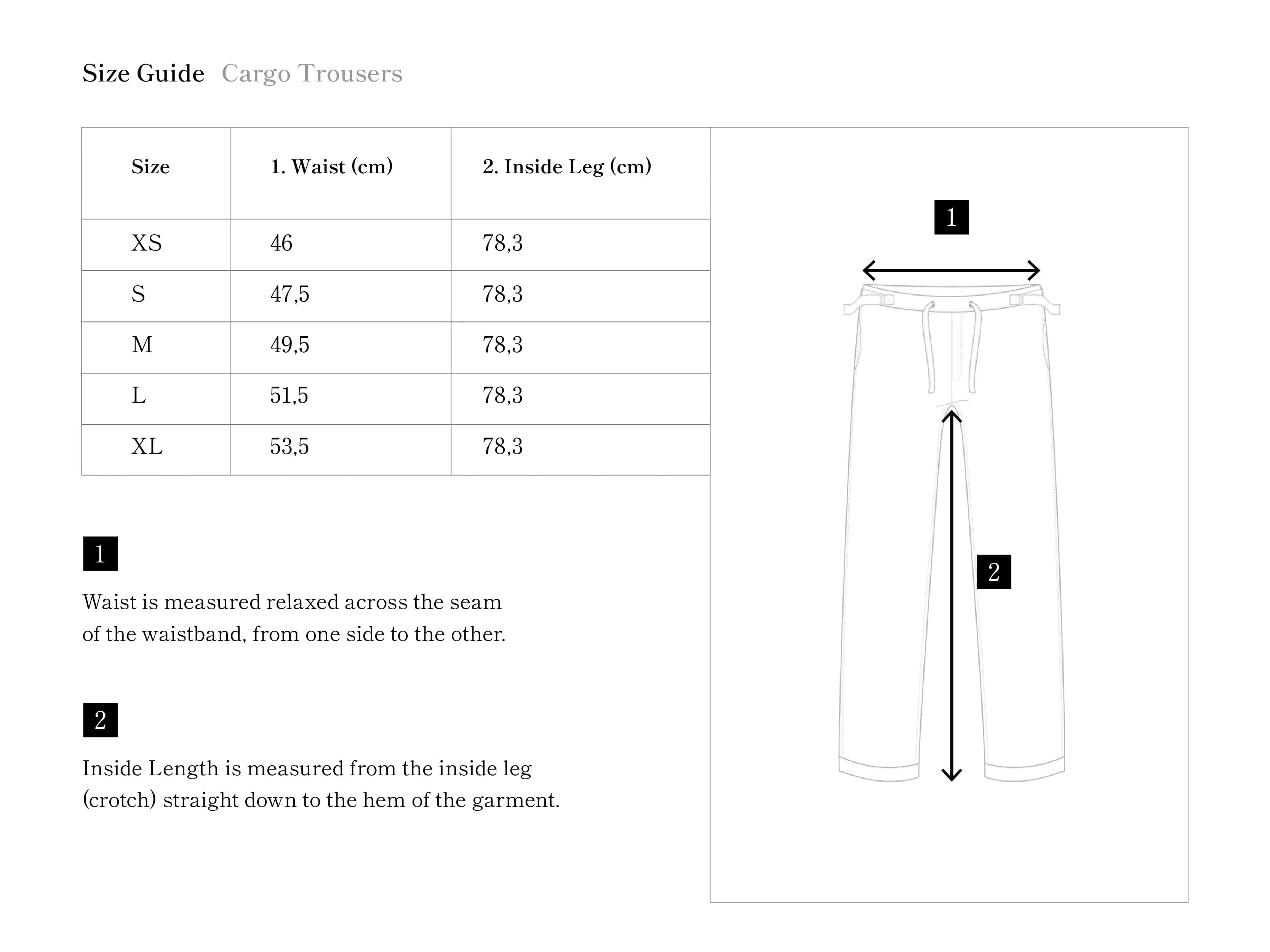Tencel Unisex Cargo Trousers | Jet Black