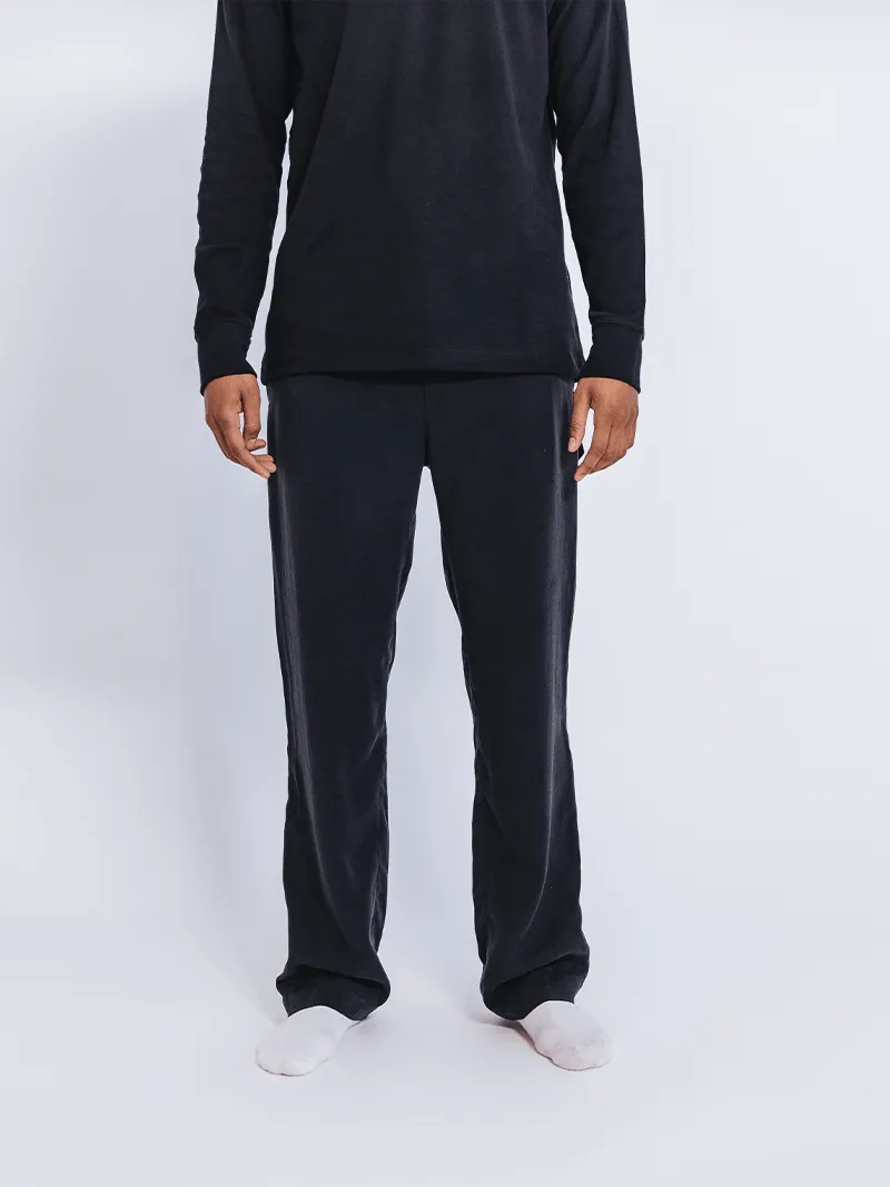 Tencel Unisex Cargo Trousers | Jet Black
