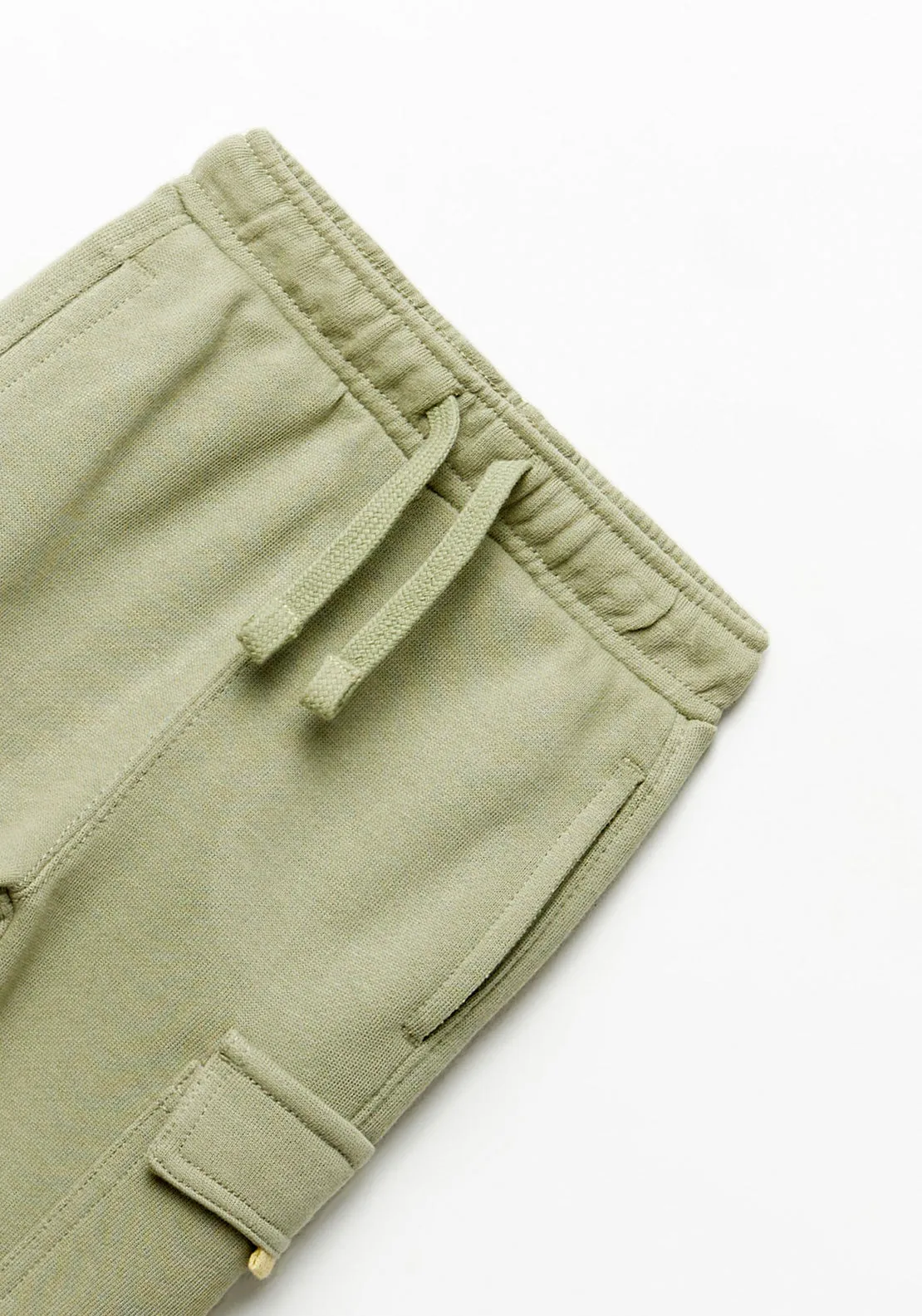 Terry cargo trousers - Green