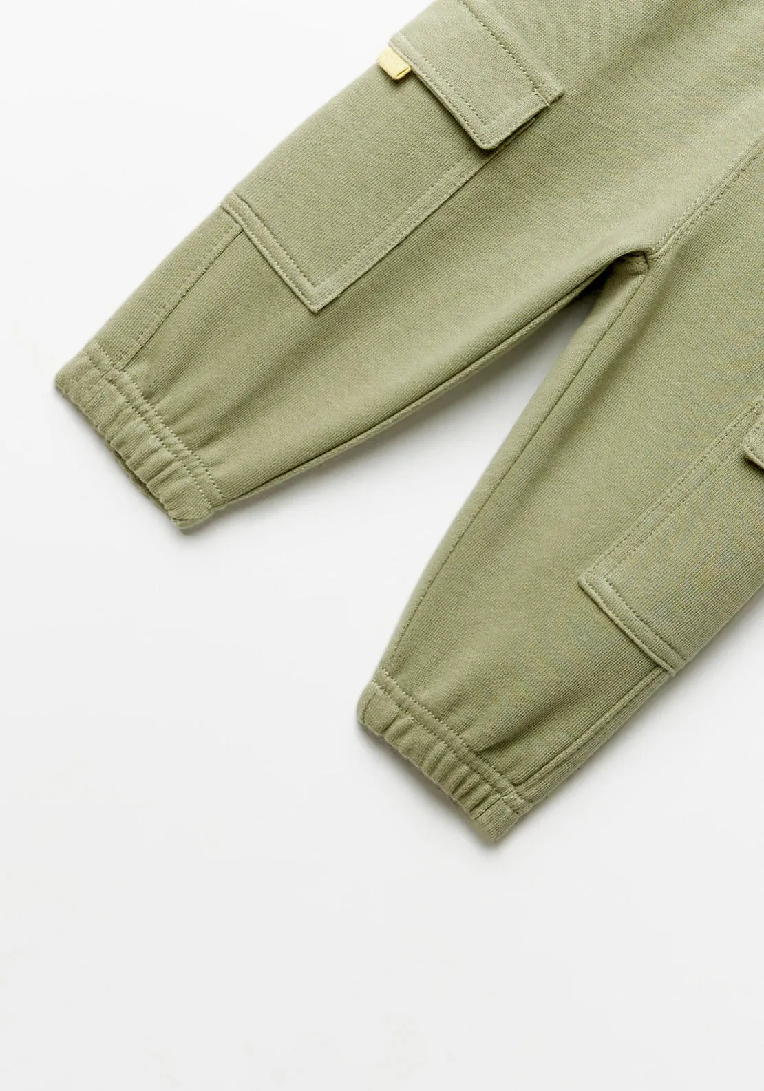 Terry cargo trousers - Green