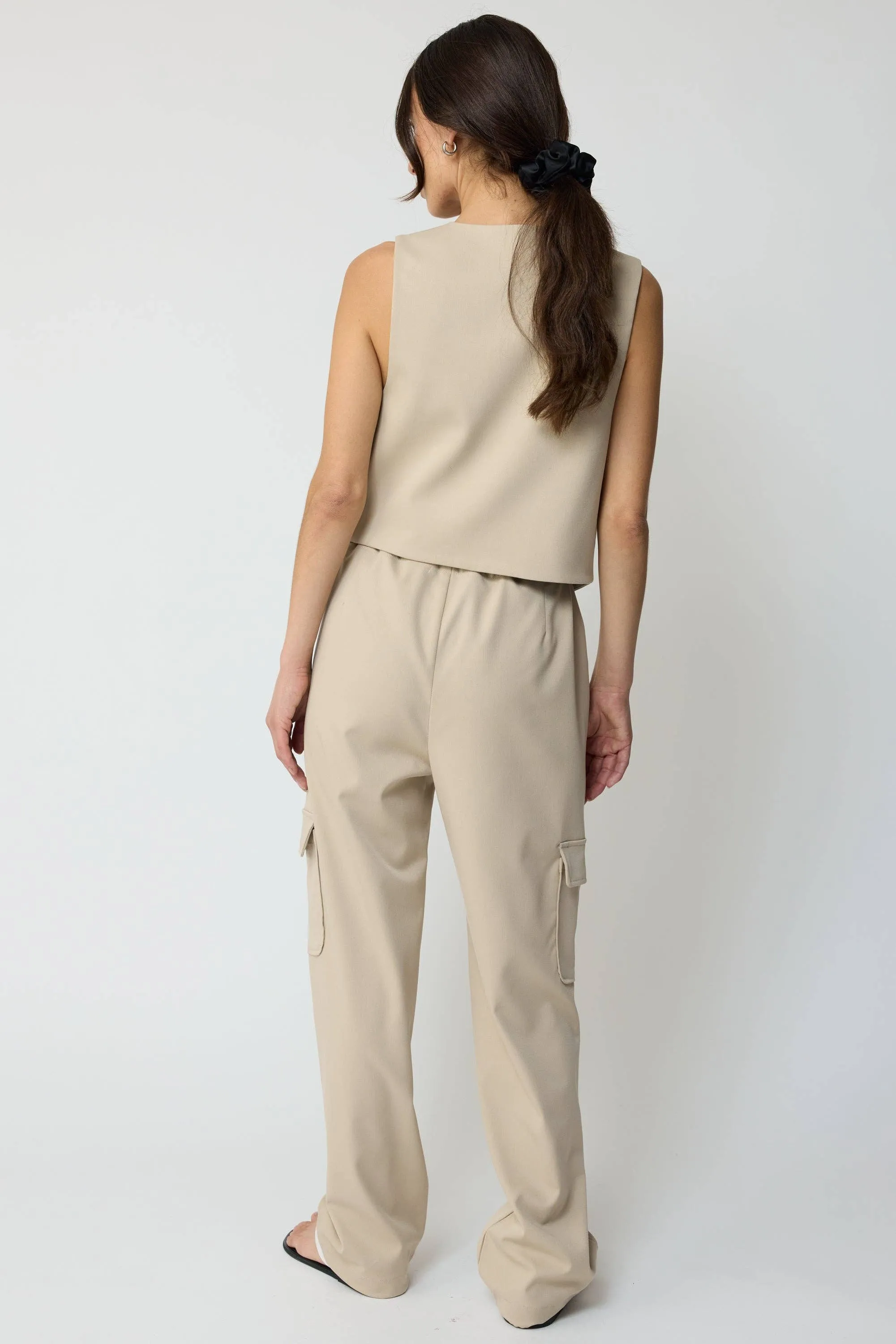 The Cargo Pants in Pebble