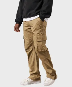 The Couture Club Ripstop Cargo Trousers Beige