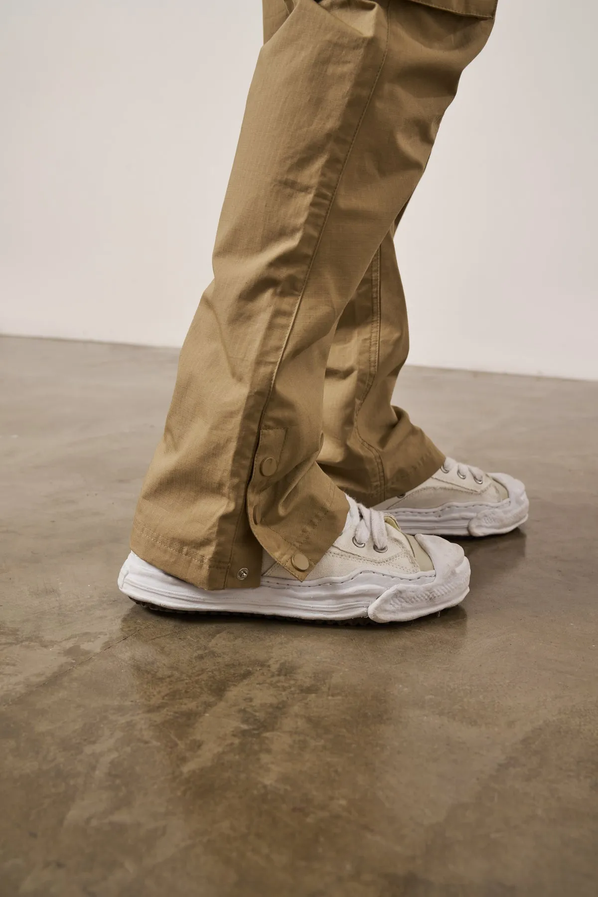 The Couture Club Ripstop Cargo Trousers Beige